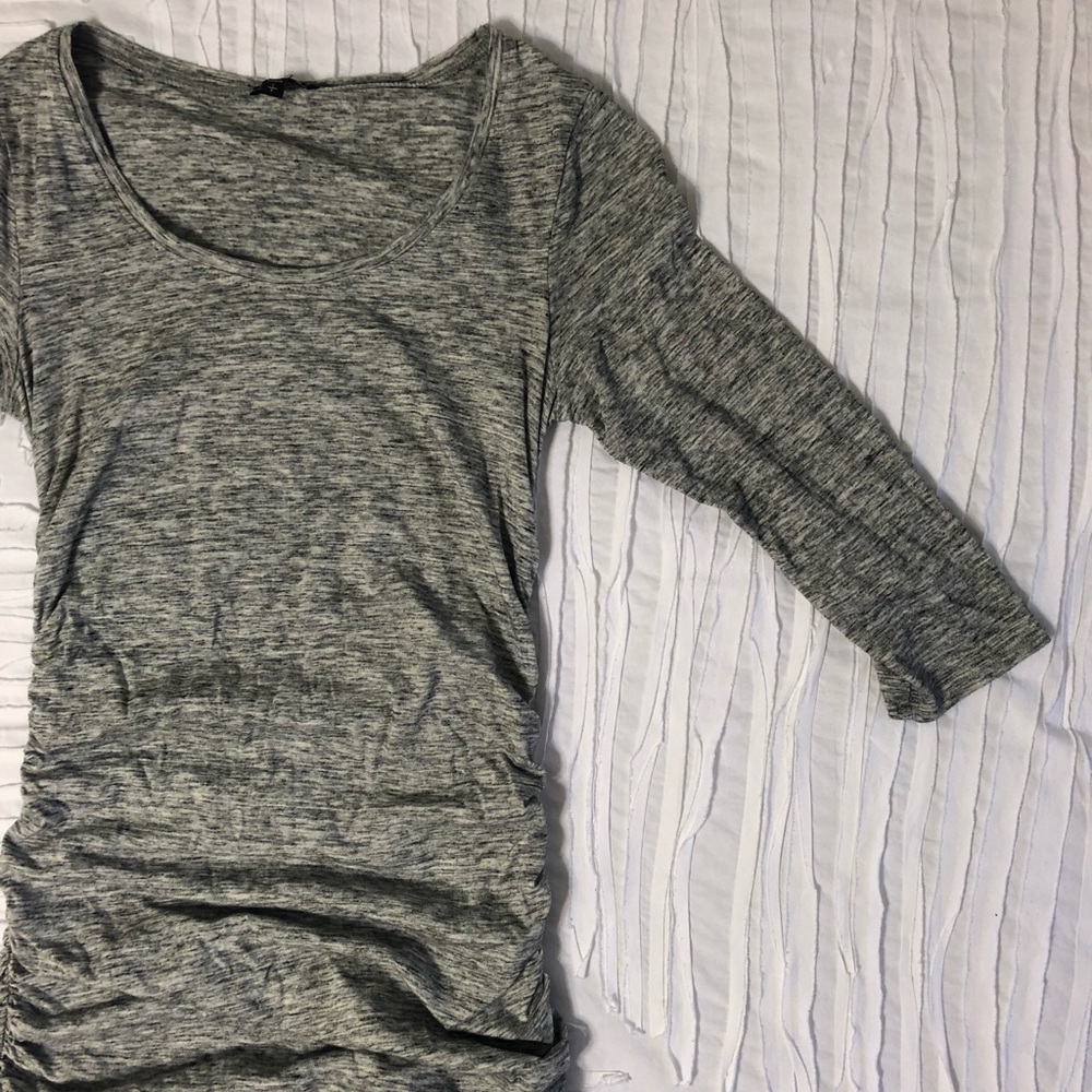 Marled Gray scrunched dress
